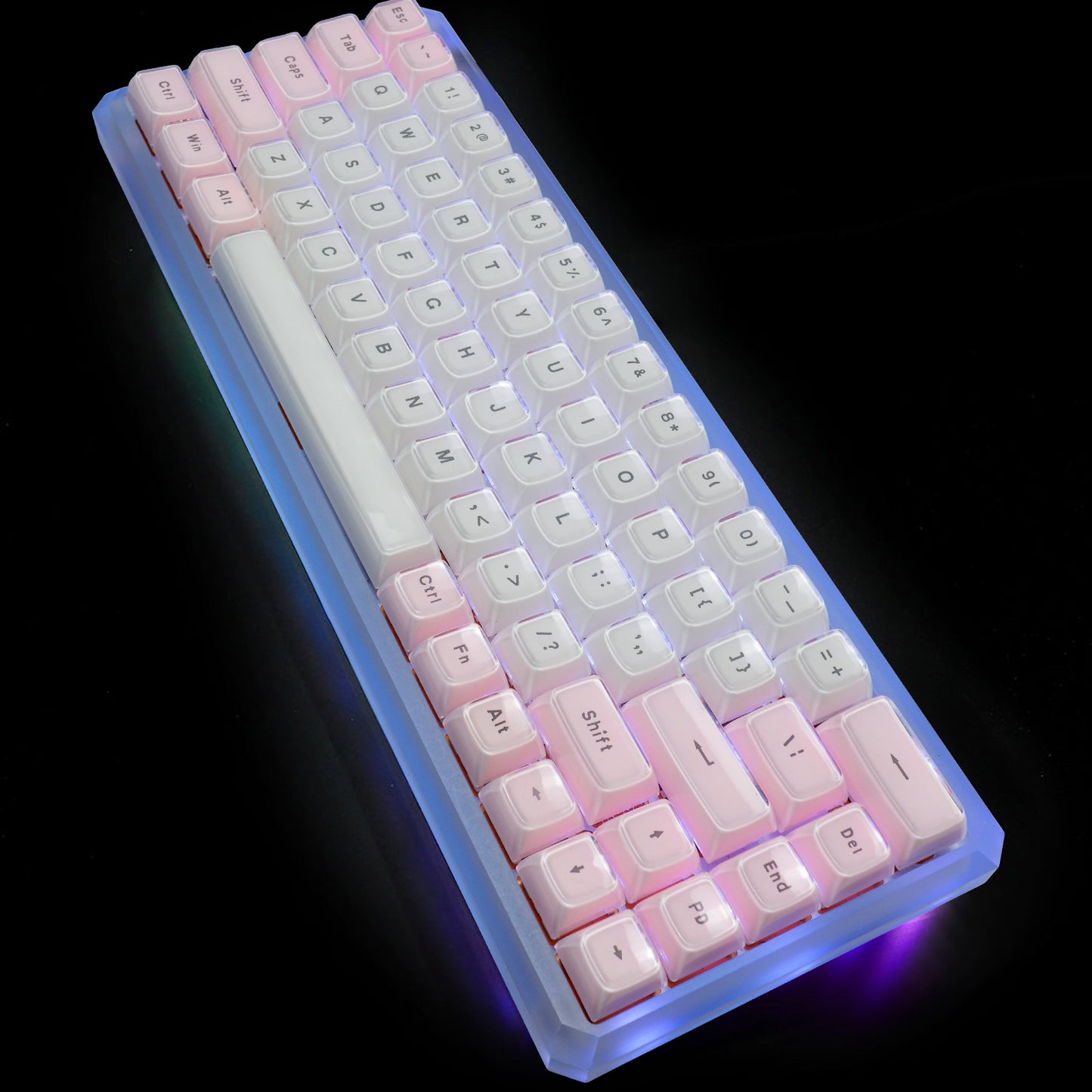 Multicolor Jelly Round OEM Profile Keycaps