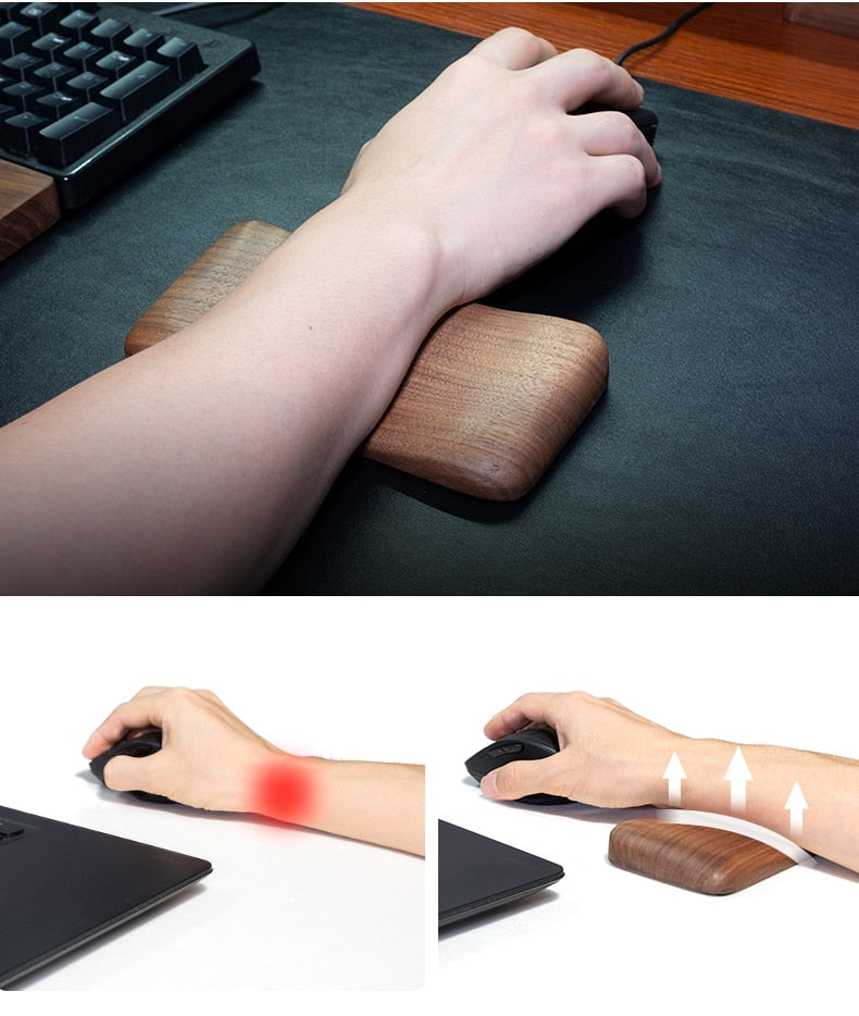 Wooden Ergonomic Wrist Rest