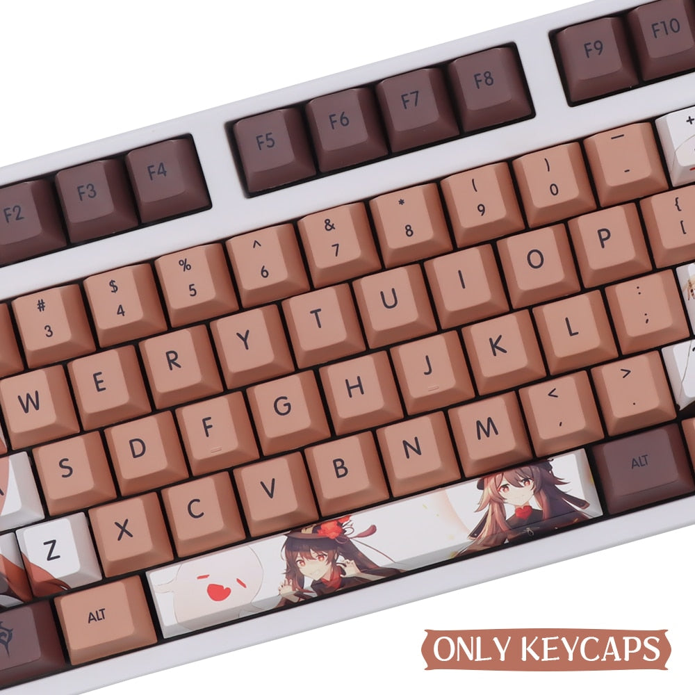 Genshin Walnut Cherry Profile PBT Keycaps