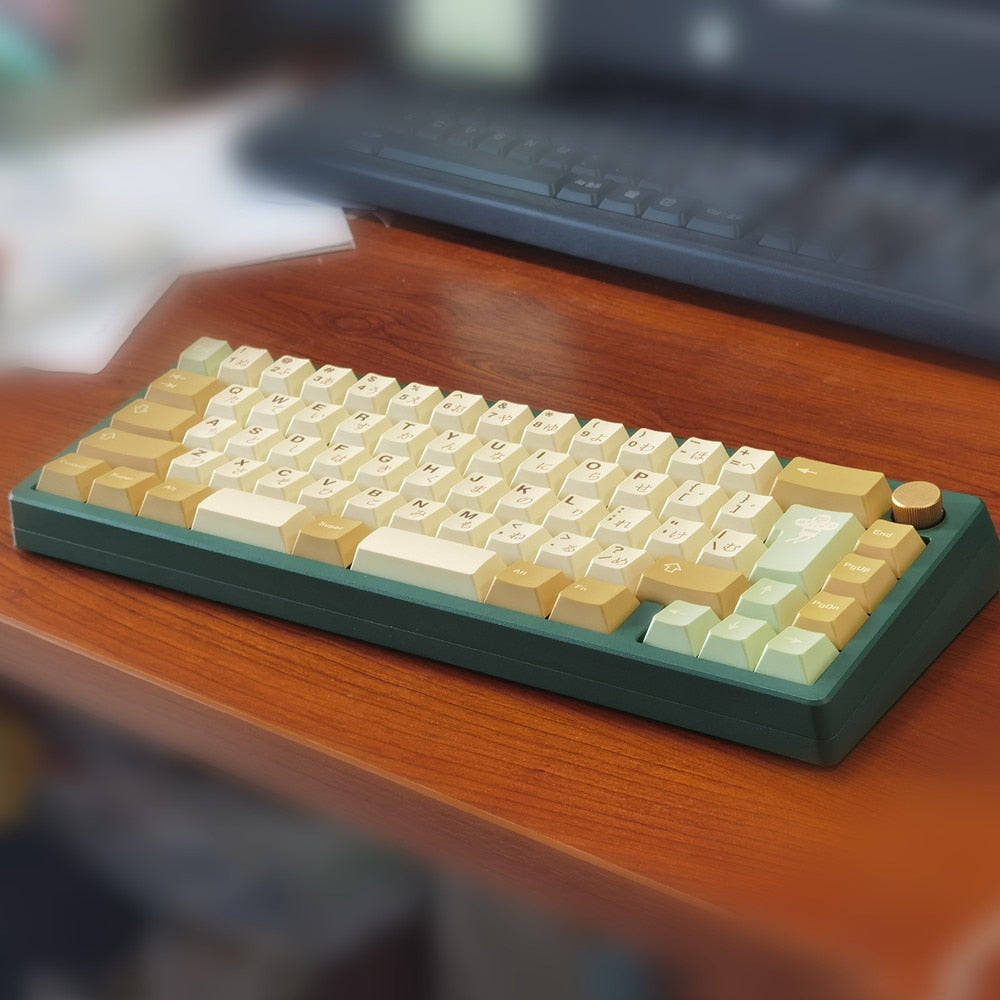 الملف الشخصي للقمح والكرز PBT Keycaps