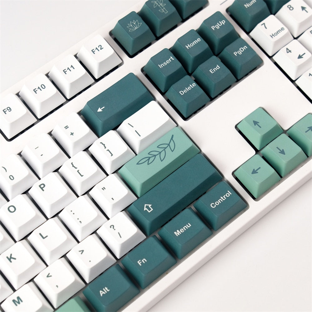 Botanical PBT Keycaps Cherry Profile