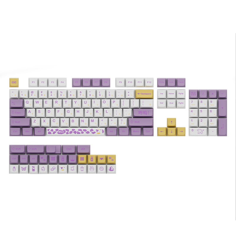 Taro Cow PBT  XDA Profile Keycaps