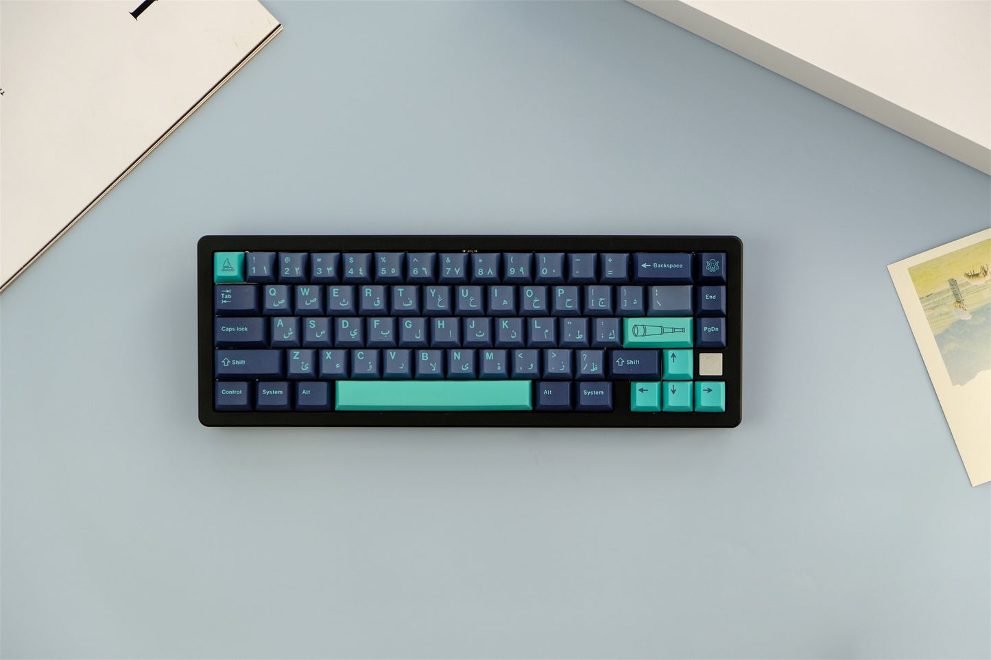 Arabian Sea Keycaps Cherry Profile PBT Keycaps