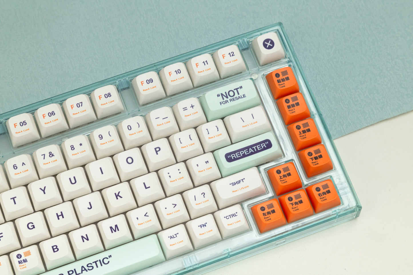 البلاستيك كيكابس QSA الملف الشخصي PBT Keycaps