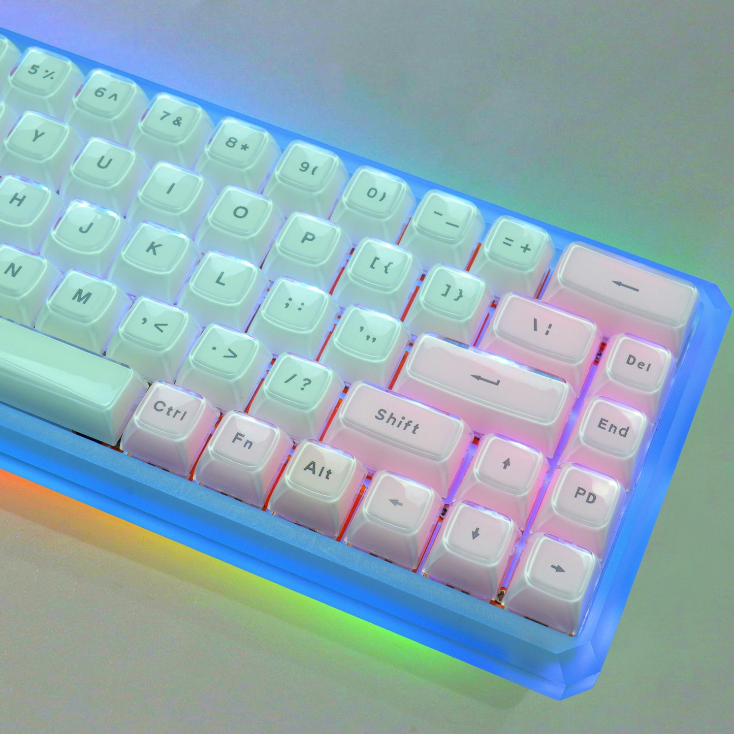 Multicolor Jelly Round OEM Profile Keycaps