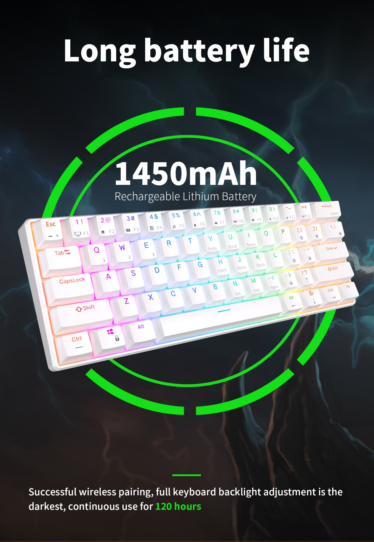 RK61  Wireless RGB Mechanical 60% Keyboard