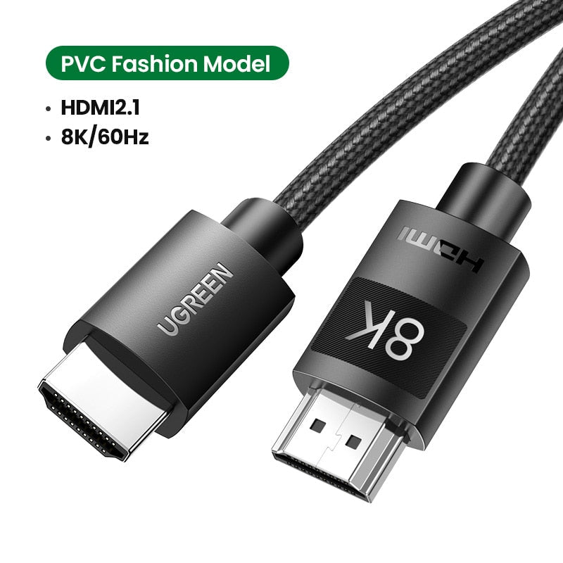 UGREEN 8K HDMI Cable for Xiaomi TV Box PS5 USB HUB Ultra High Speed Certified 8K@60Hz HDMI 2.1 Cable 48Gbps eARC Dolby Vision HD