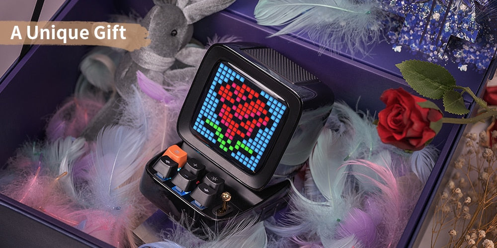 Divoom Ditoo-Plus Retro Pixel Art Bluetooth Portable Speaker