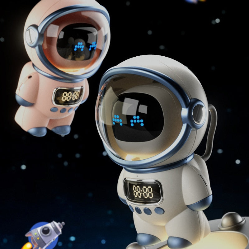 Astronaut Bluetooth Smart AI Interactive Clock Alarm Speaker