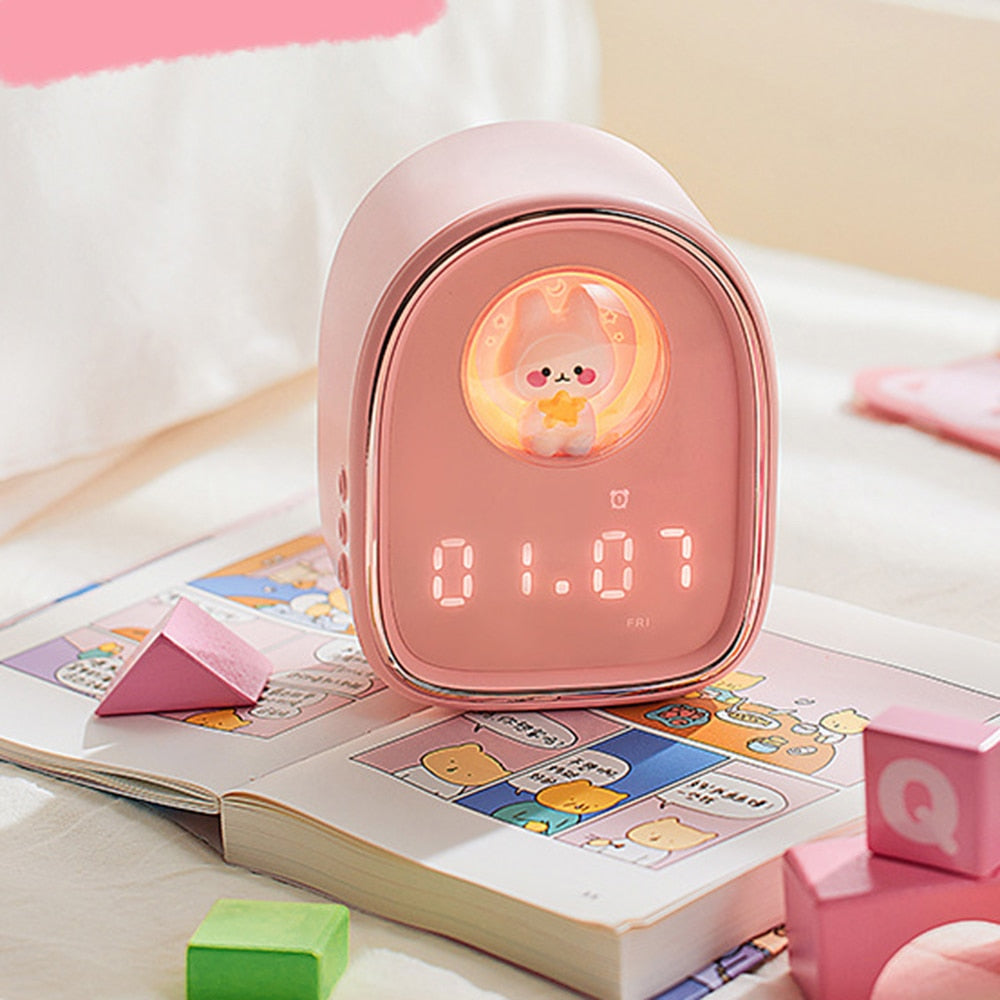 Rabbit Space Capsule  Alarm Clock Light