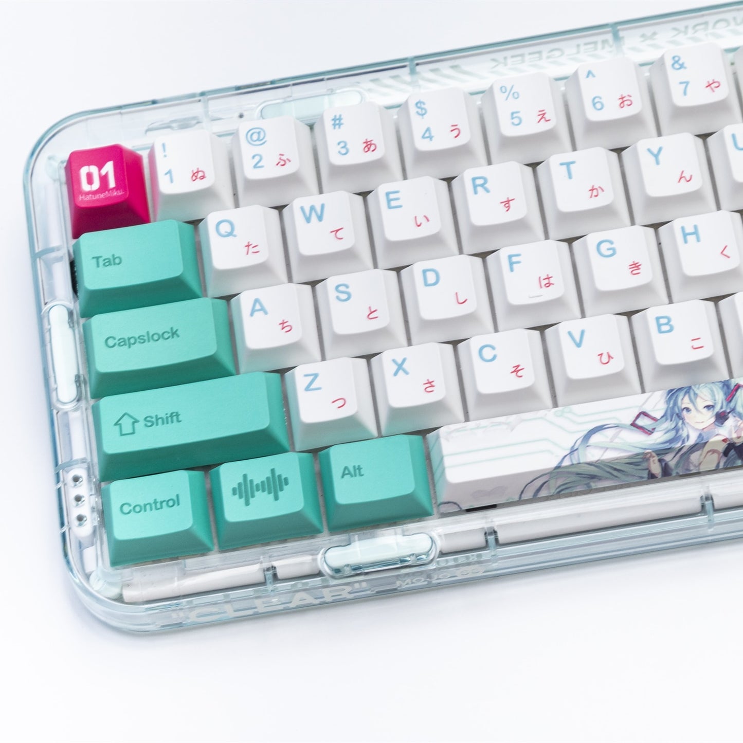 Miku Cherry profile PBT Keycaps