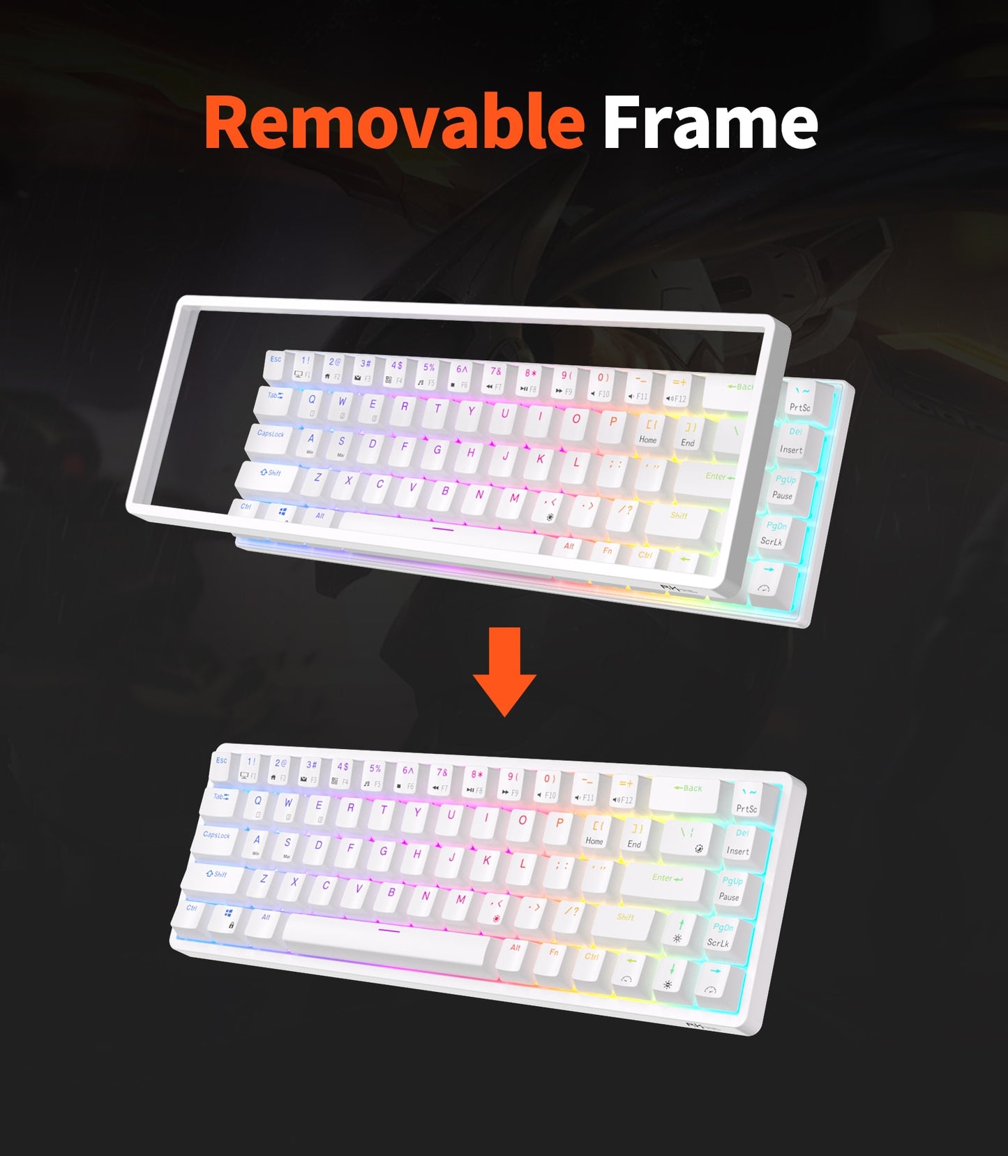 ROYAL KLUDGE RK G68 Wireless 65% Mechanical Keyboard