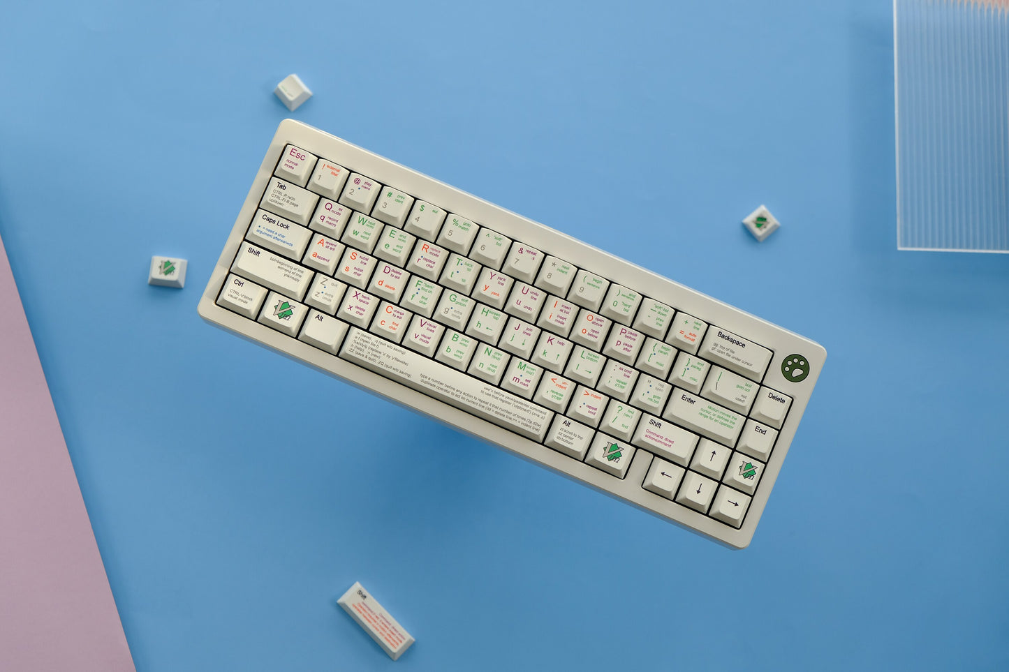 VIM Coder PBT Keycaps ملف تعريف الكرز