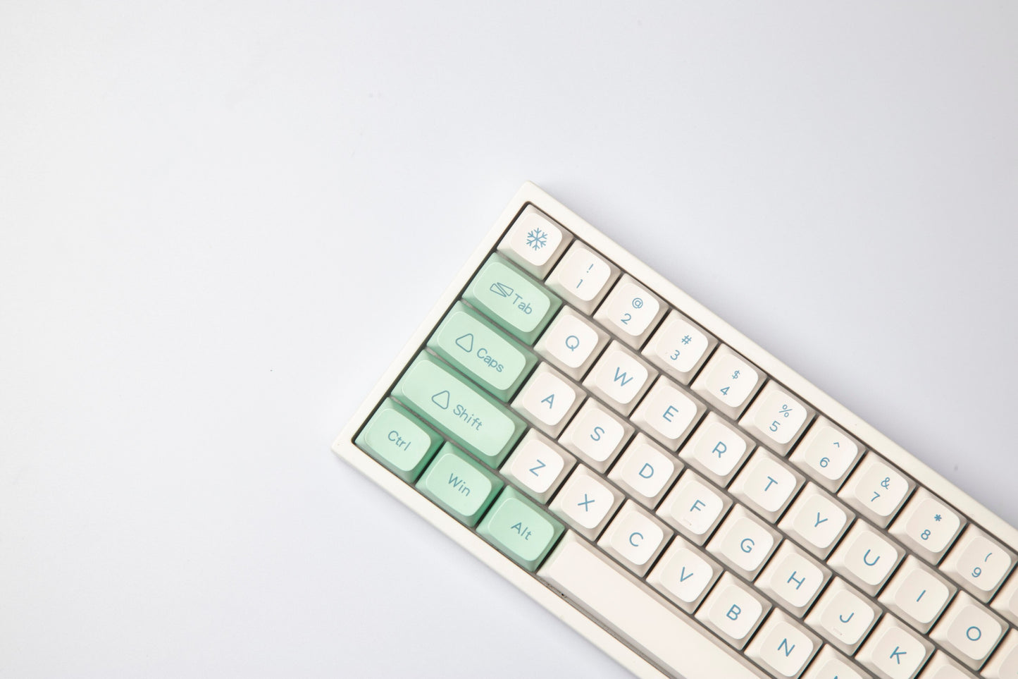 Ice Mint Keycaps PBT XDA Profile