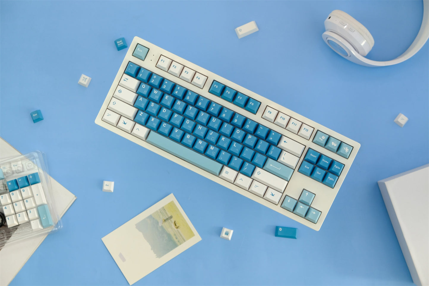 Sea Fog PBT Jap Cherry profile Keycaps