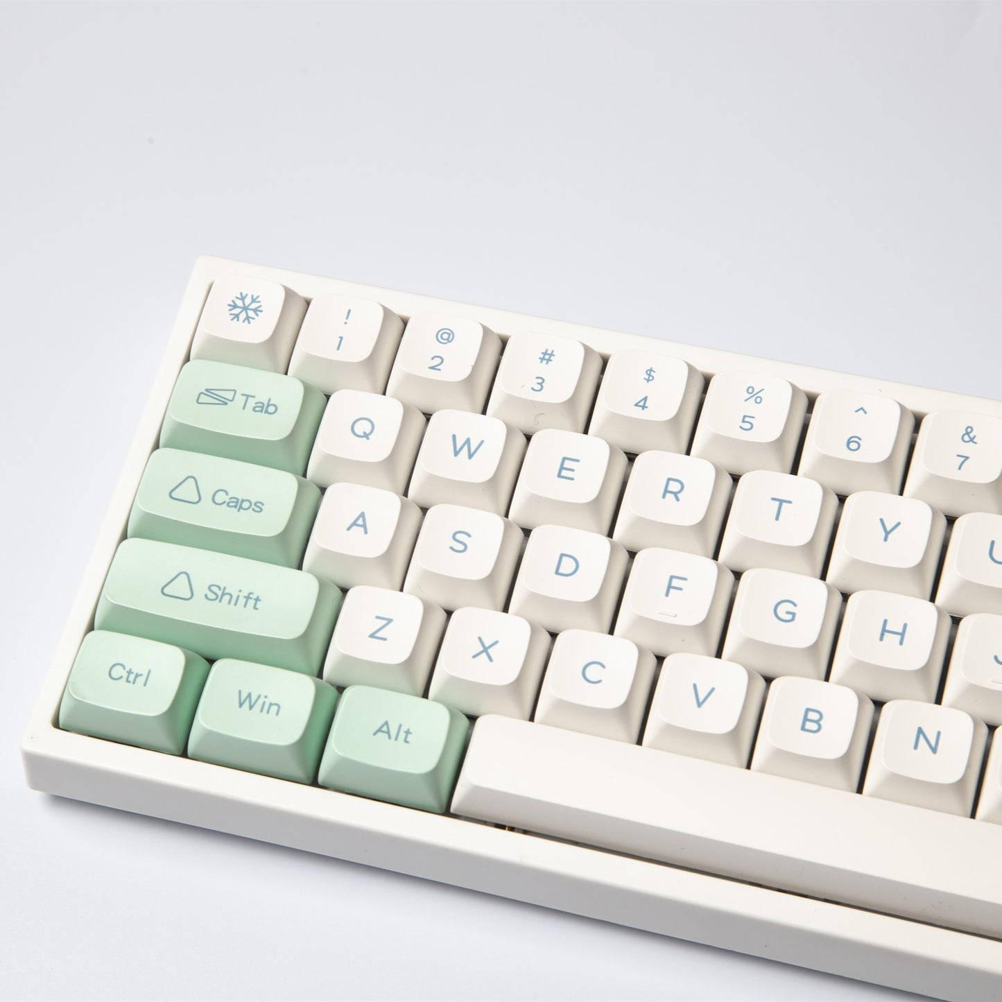 Ice Mint Keycaps PBT XDA Profile