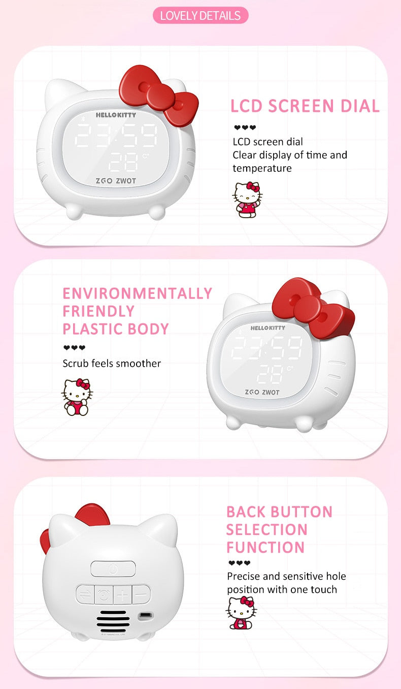 ZGO ZWOT Hellokitty Smart Alarm Clock - Bluetooth Speaker Light