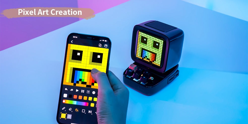 Divoom Ditoo-Plus Retro Pixel Art Bluetooth Portable Speaker