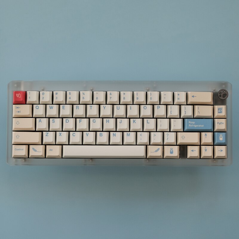 Soy Milk PBT Keycaps Cherry Profile