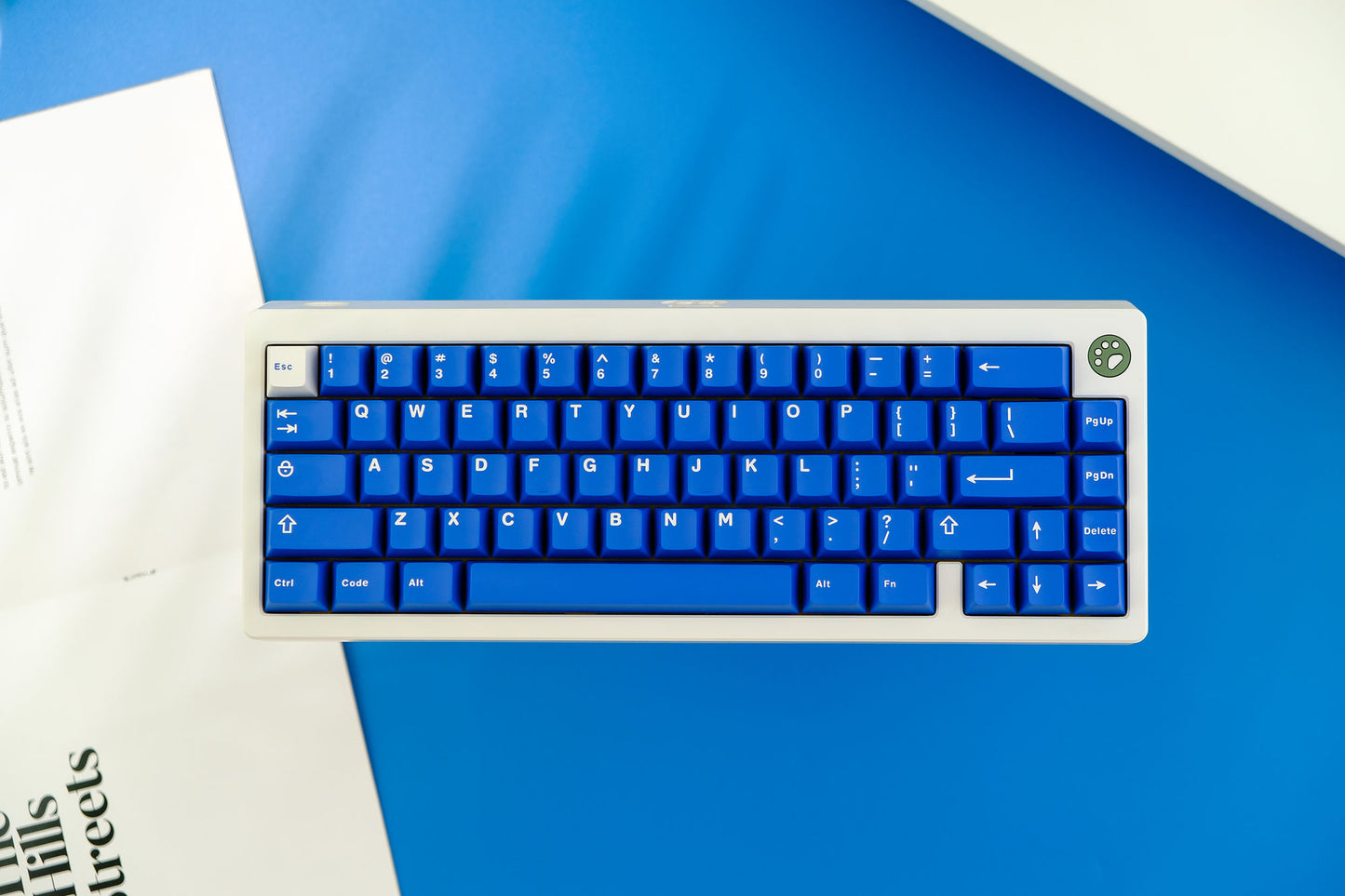 Aifei Icon Classic Blue Keycaps ABS Double Shot Keycaps Cherry Profile