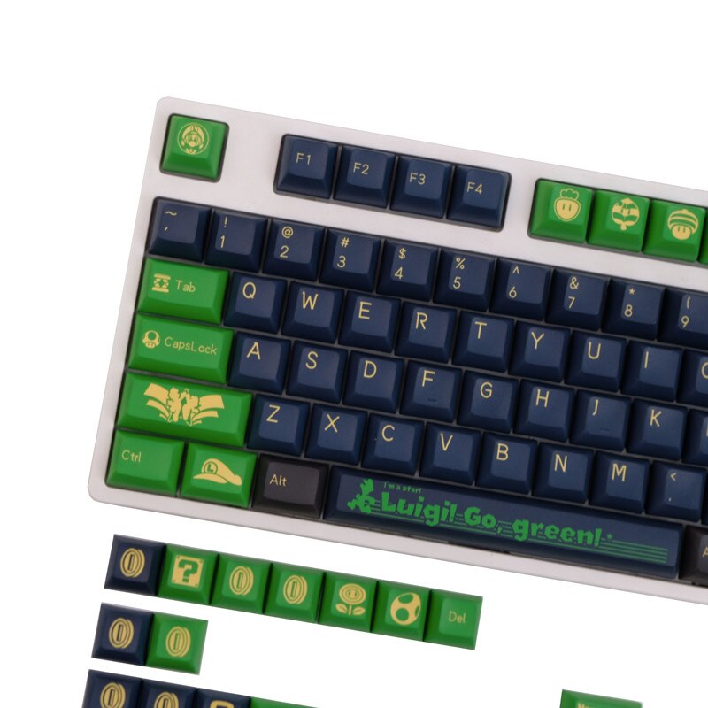 Luigi PBT KCA Profile Keycaps