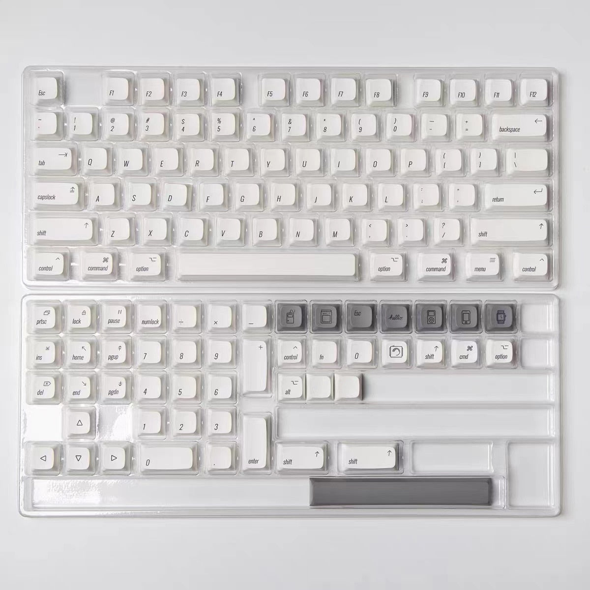 Minimalist White Style PBT Keycap XDA Profile Keycaps