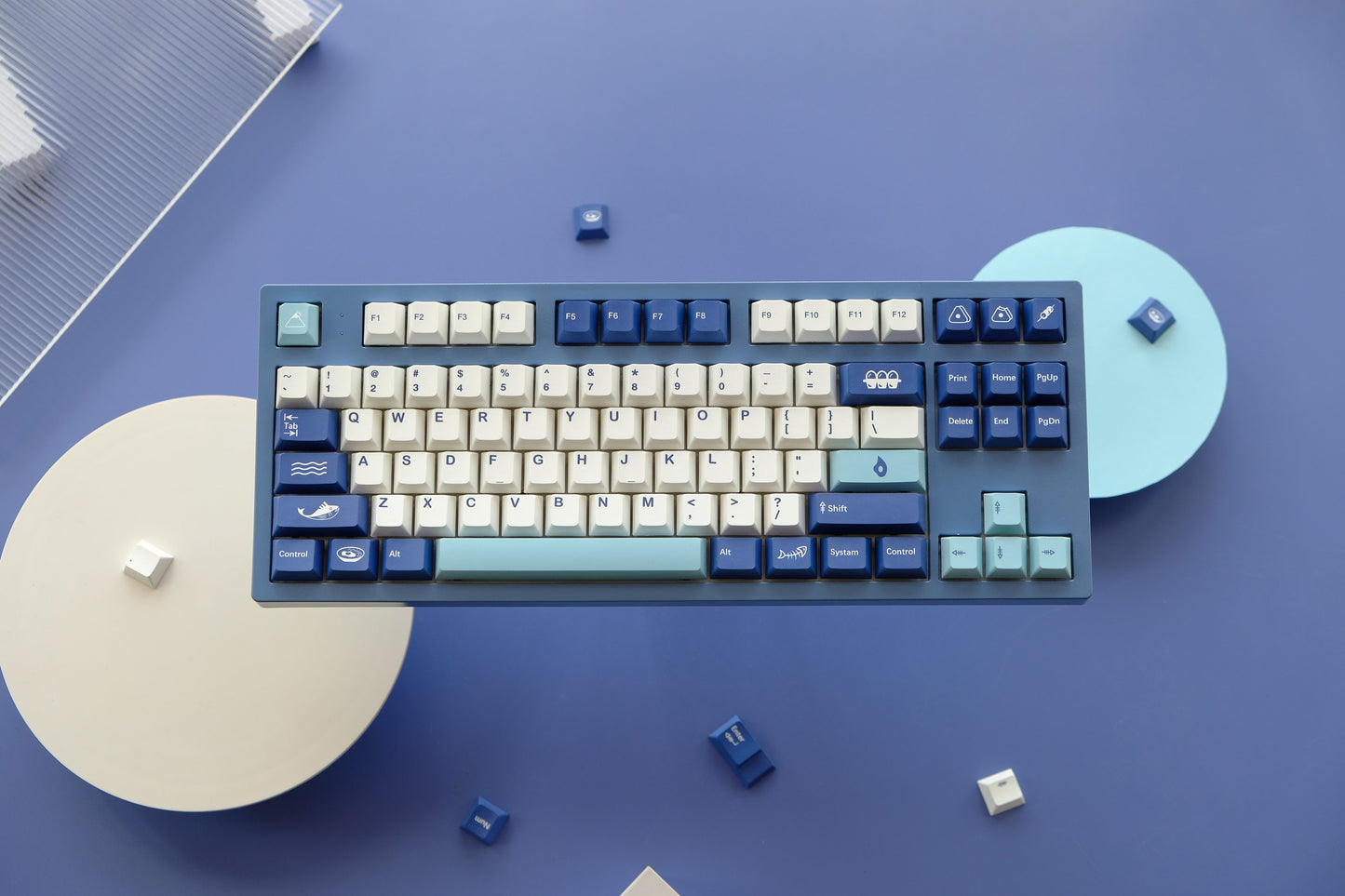 Bluetiny Keycaps PBT Cherry Profile