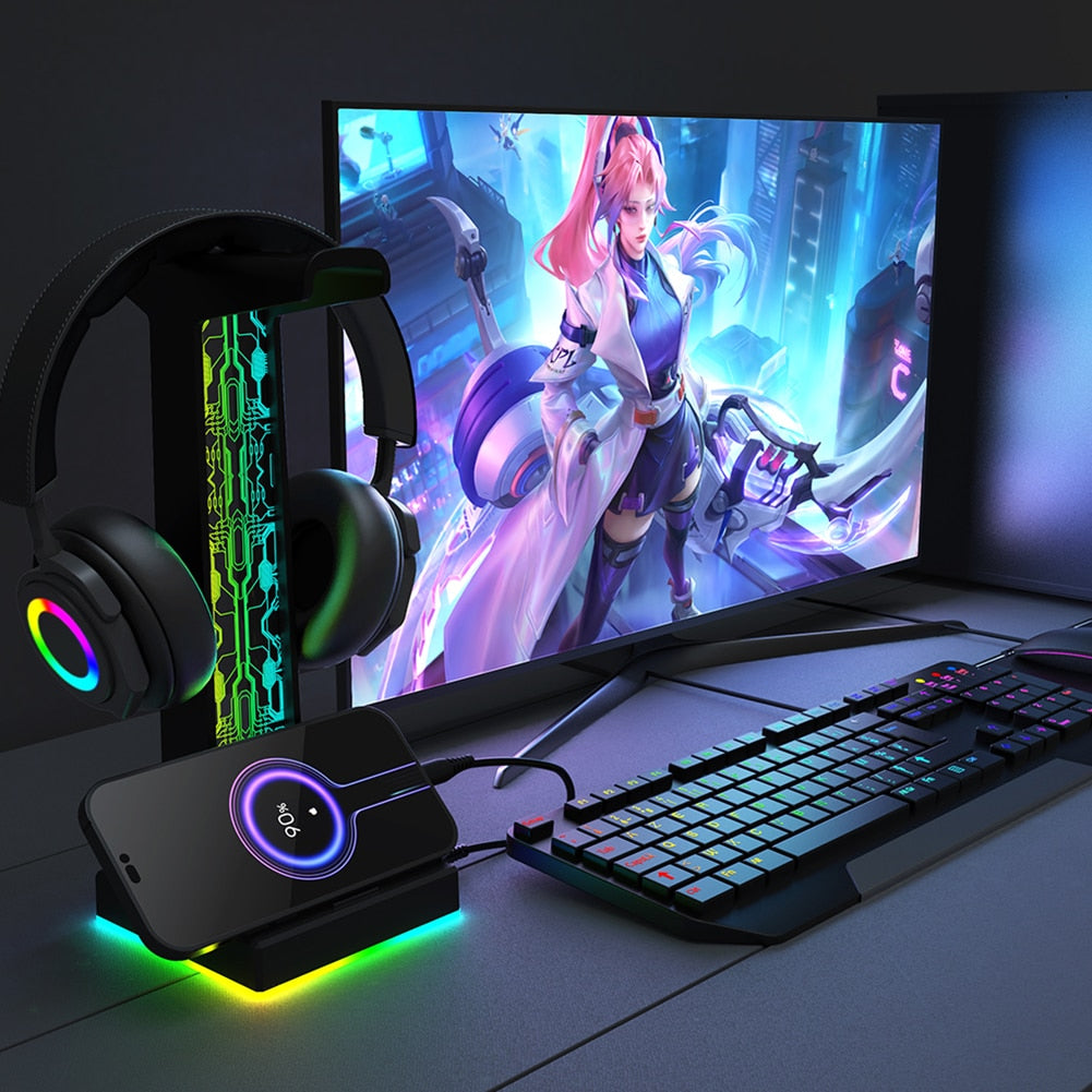 RGB Gaming Headphone Stand