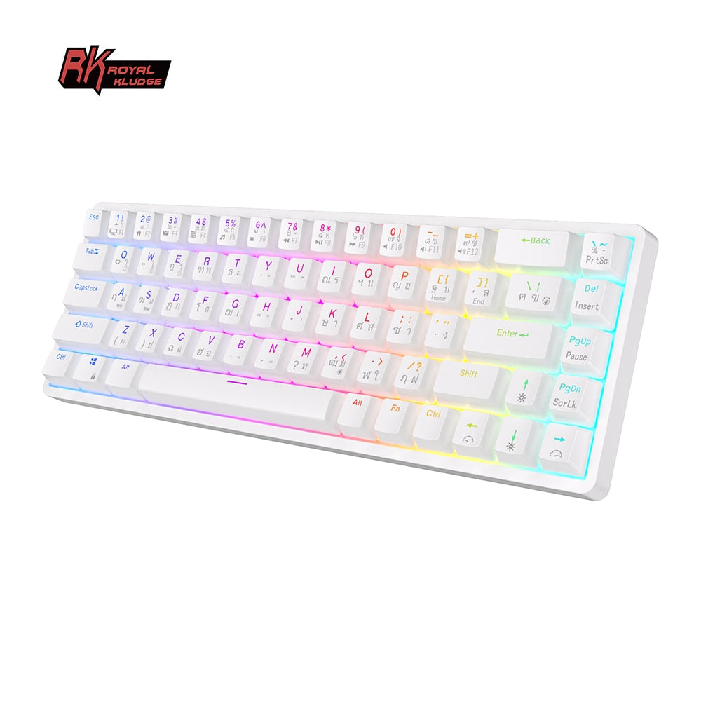 ROYAL KLUDGE RK G68 Wireless 65% Mechanical Keyboard