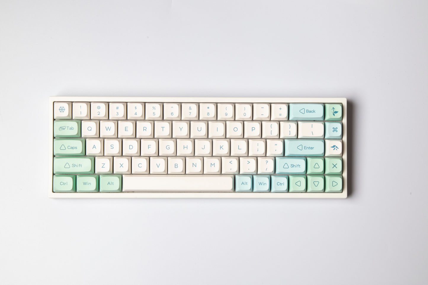 Ice Mint Keycaps PBT XDA Profile