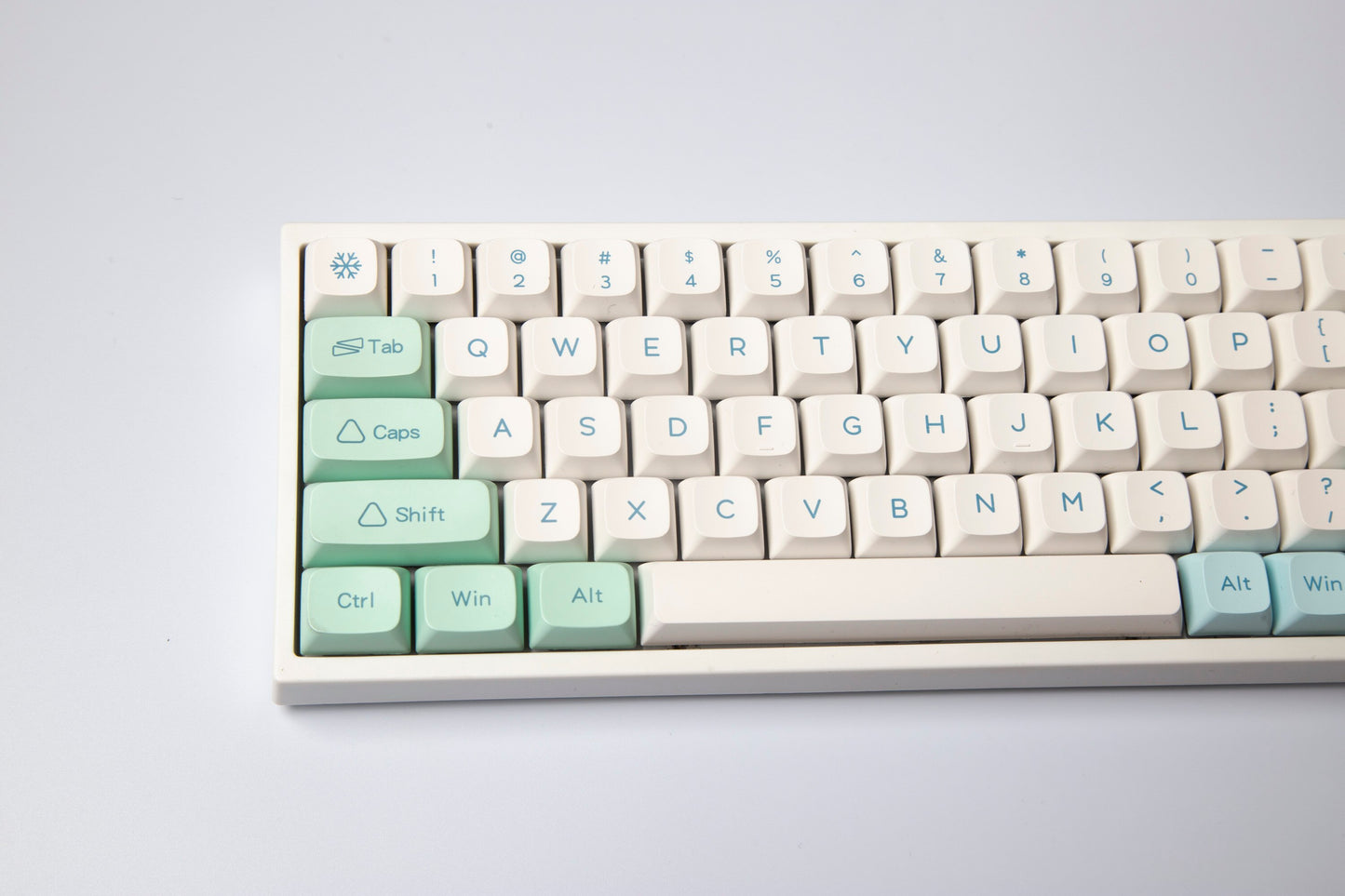 Ice Mint Keycaps PBT XDA Profile