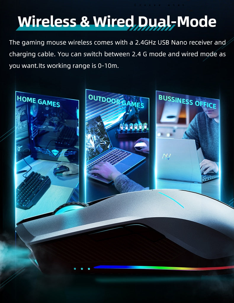 Machenike M7 Gaming Wireless Mouse