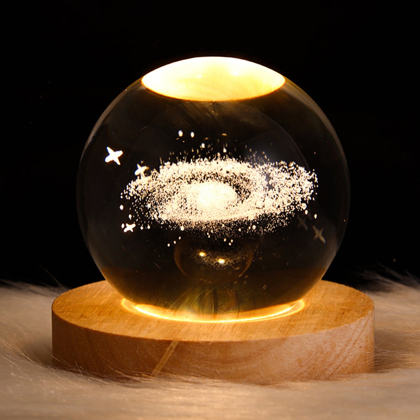 Glowing Planetary Galaxies Crystal Ball Night Lights