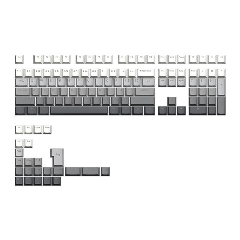 FL Gradient Keycaps PBT صورة الكرز ذات الإضاءة الخلفية المزدوجة