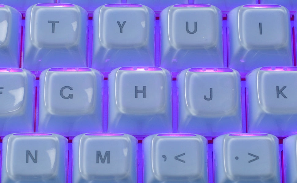 Multicolor Jelly Round OEM Profile Keycaps