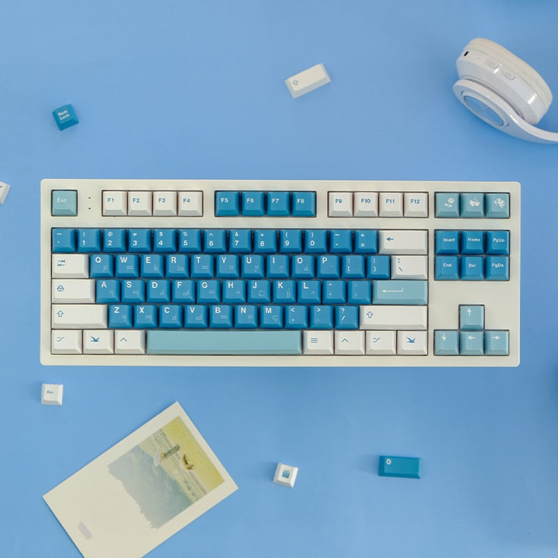 Sea Fog PBT Jap Cherry profile Keycaps