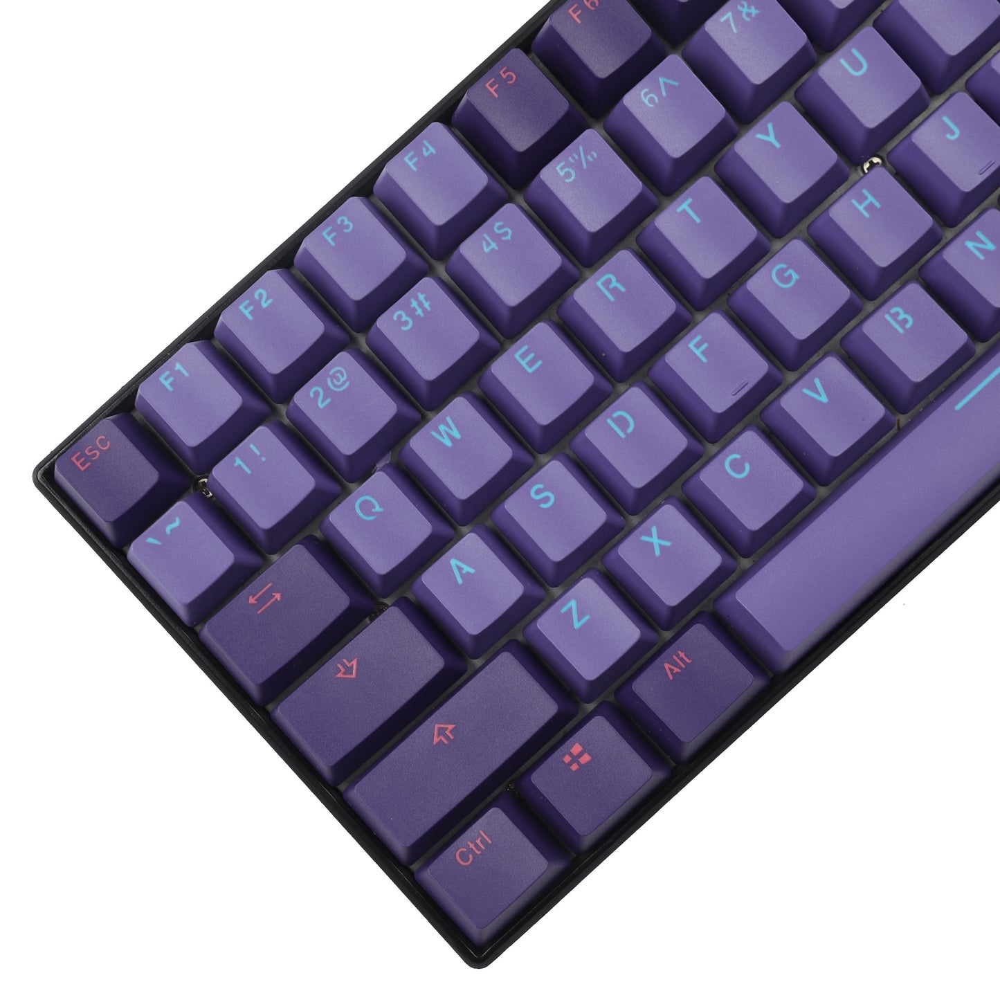 أرجواني مختلط طلقة مزدوجة PBT OEM ملف تعريف Keycaps